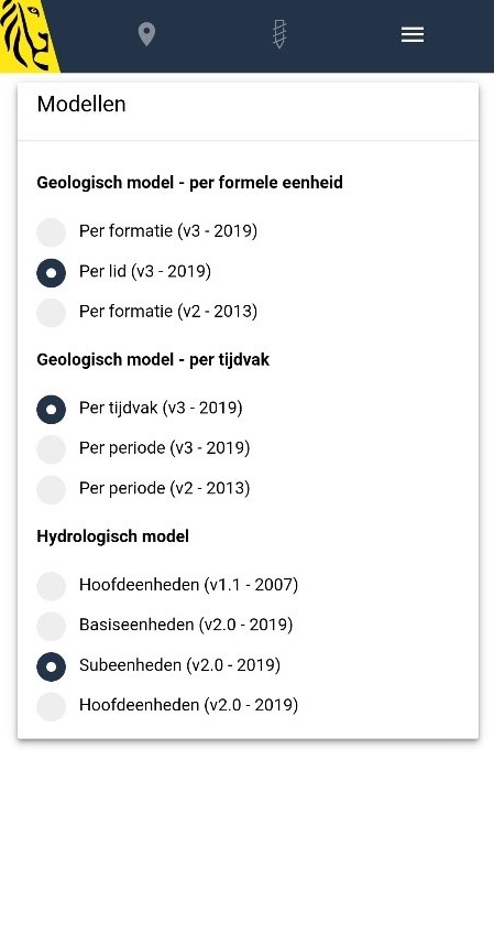 Virtuele Boring mobiel menu