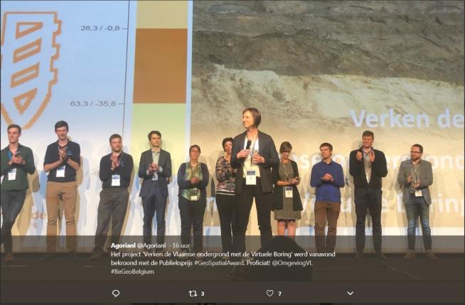 Geo Spatial Award 2018 voor Virtuele boring