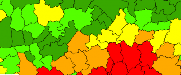 DOV-verkenner met erosiegevoeligheid van de Vlaamse gemeenten